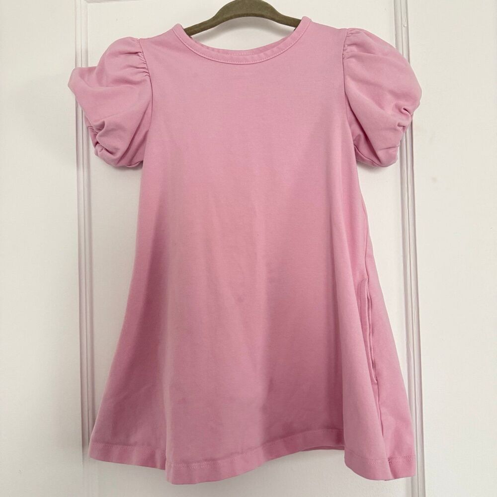 Hanna Andersson Bubble Puff Sleeve Swing Dress 3T 90cm